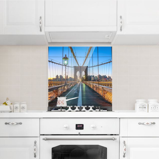 Deko Architektur Morgenblick von der Brooklyn Bridge