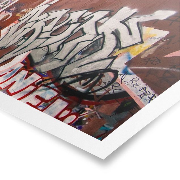 Wanddeko Esszimmer Skate Graffiti