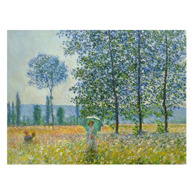Wanddeko Flur Claude Monet - Felder im Frühling