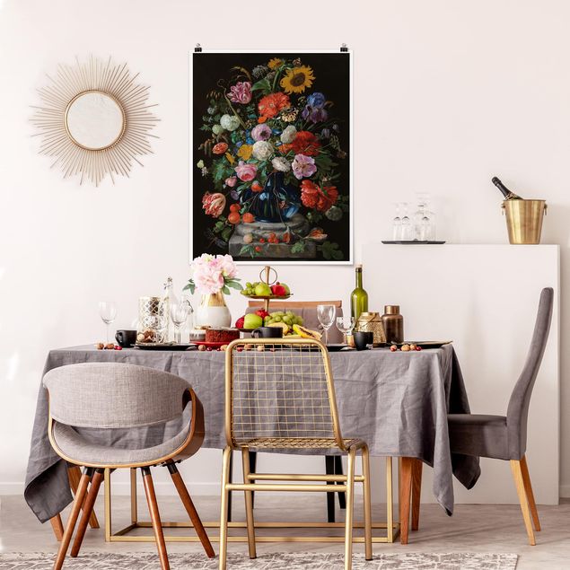 Wanddeko Flur Jan Davidsz de Heem - Glasvase mit Blumen