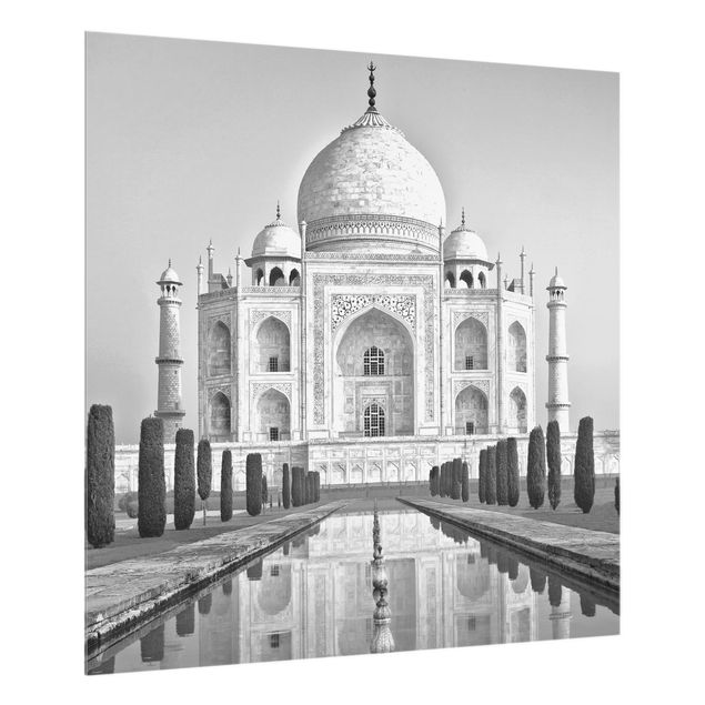 Wanddeko grau Taj Mahal mit Garten