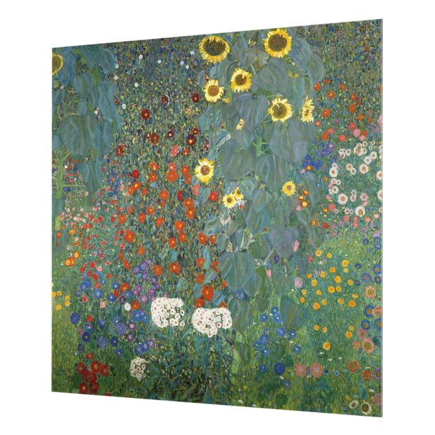 Wohndeko Malerei Gustav Klimt - Garten Sonnenblumen