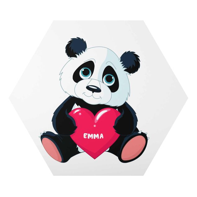 Wandbilder Pandas Panda mit Herz