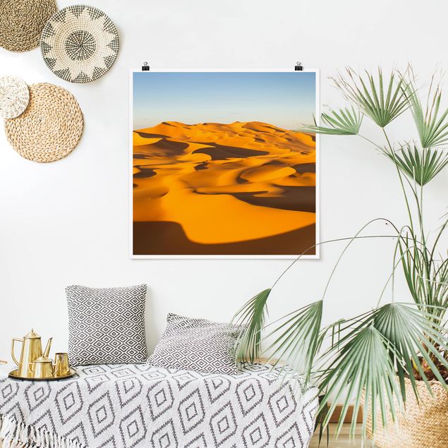 Wohndeko Afrika Murzuq Desert In Libya