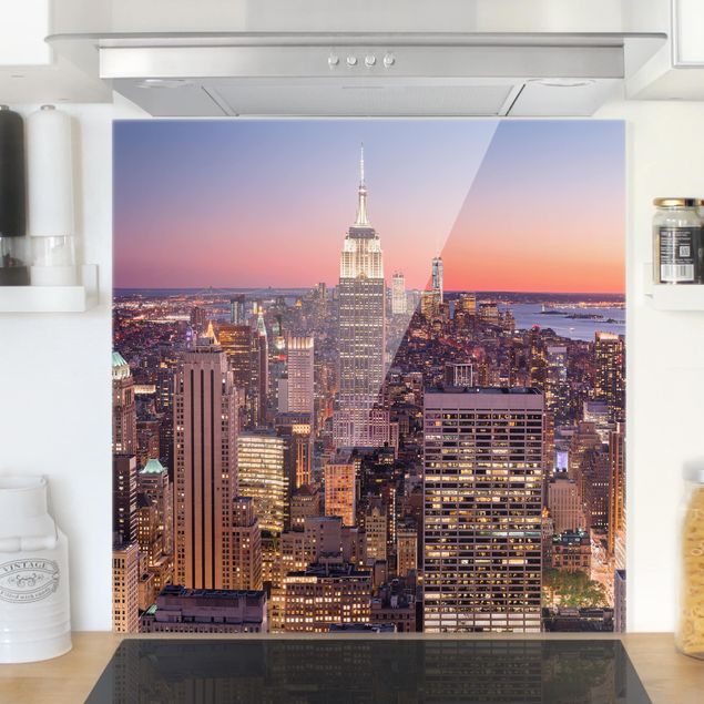 Küche Dekoration Sonnenuntergang Manhattan New York City