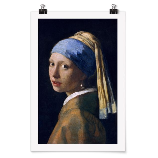 Wanddeko Esszimmer Jan Vermeer van Delft - Das Mädchen mit dem Perlenohrgehänge