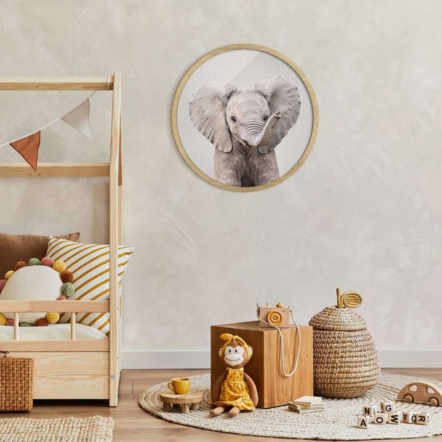 Wanddeko Schlafzimmer Baby Elefant Elsa