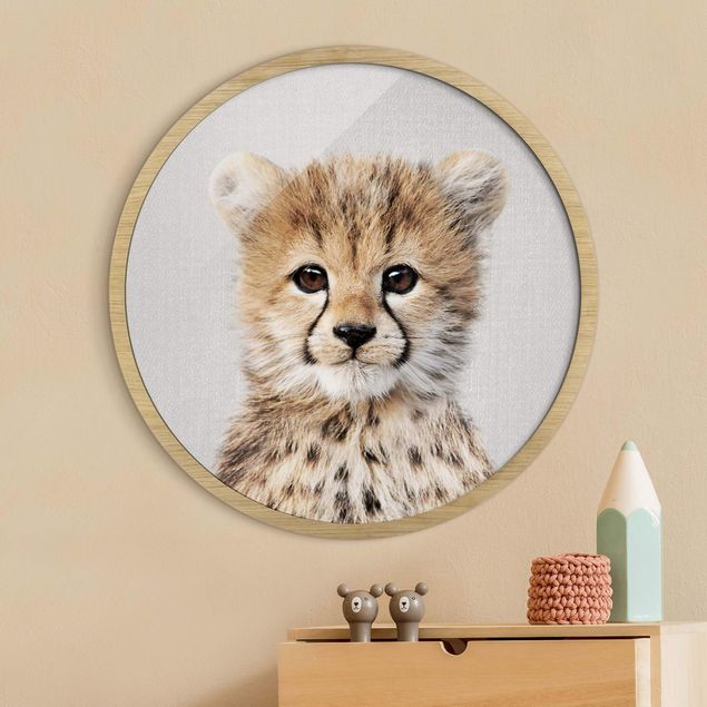 Wanddeko Wohnzimmer Baby Gepard Gino