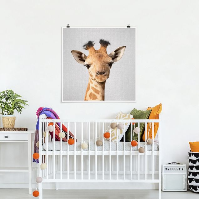 Wanddeko Schlafzimmer Baby Giraffe Gandalf