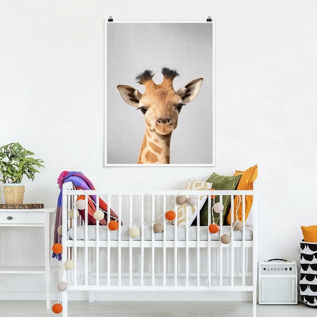 Wanddeko Schlafzimmer Baby Giraffe Gandalf