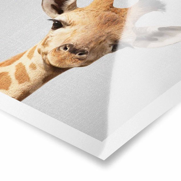 Wanddeko über Bett Baby Giraffe Gandalf