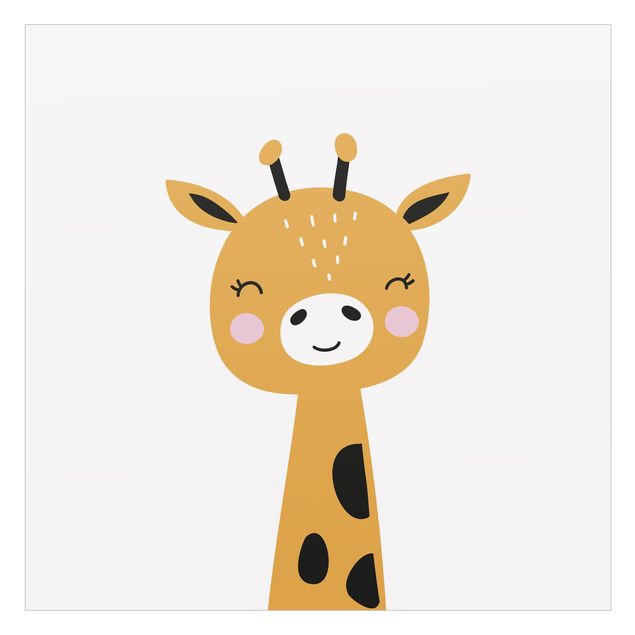 Wanddeko draußen Baby Giraffe