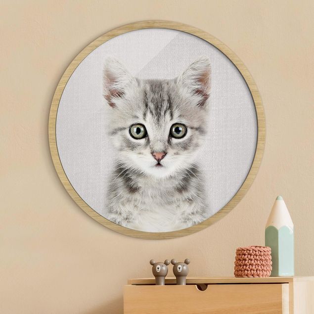 Wanddeko Wohnzimmer Baby Katze Killi