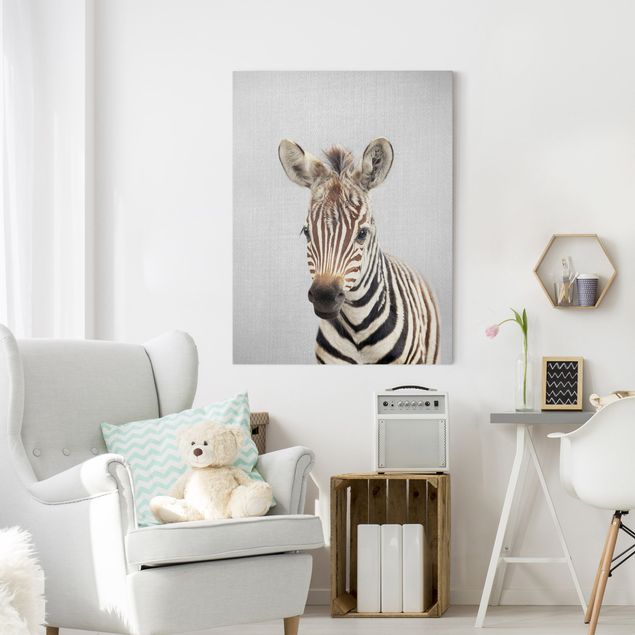 Wanddeko Wohnzimmer Baby Zebra Zoey