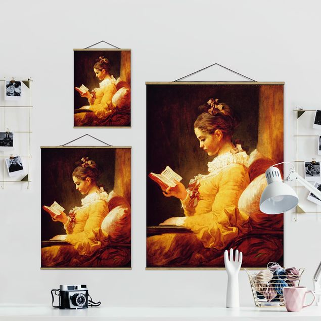 Wanddeko Büro Jean Honoré Fragonard - Lesendes Mädchen