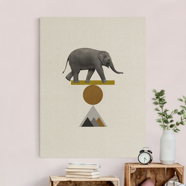 Wandbilder Elefanten Balancekunst Elefant