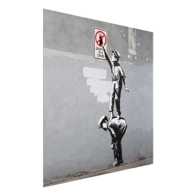 Wanddeko Treppenhaus Graffiti Is A Crime - Brandalised ft. Graffiti by Banksy