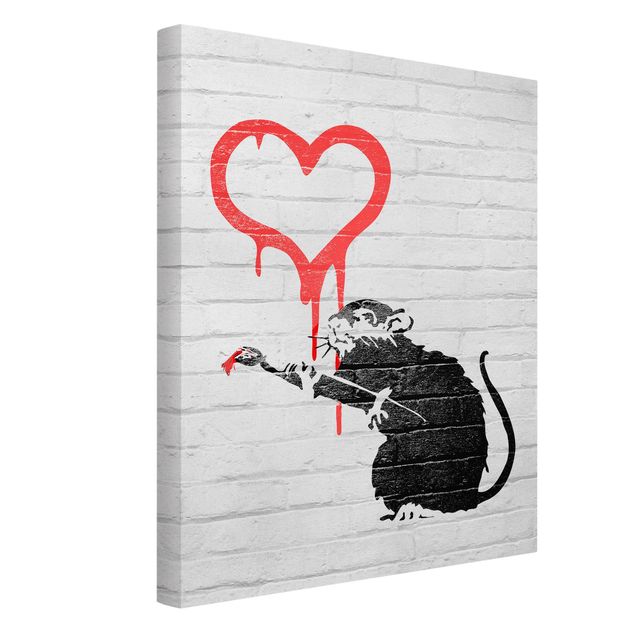 Wanddeko Büro Love Rat - Brandalised ft. Graffiti by Banksy
