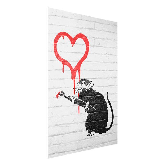 Wanddeko Treppenhaus Love Rat - Brandalised ft. Graffiti by Banksy
