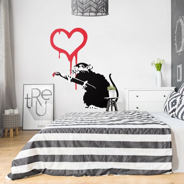 Wanddeko Flur Love Rat - Brandalised ft. Graffiti by Banksy