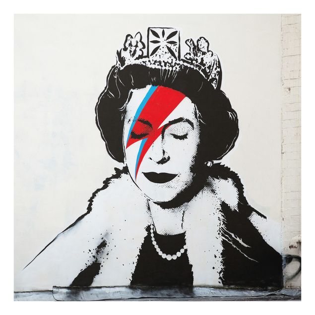 Wanddeko über Sofa Queen Lizzie Stardust - Brandalised ft. Graffiti by Banksy