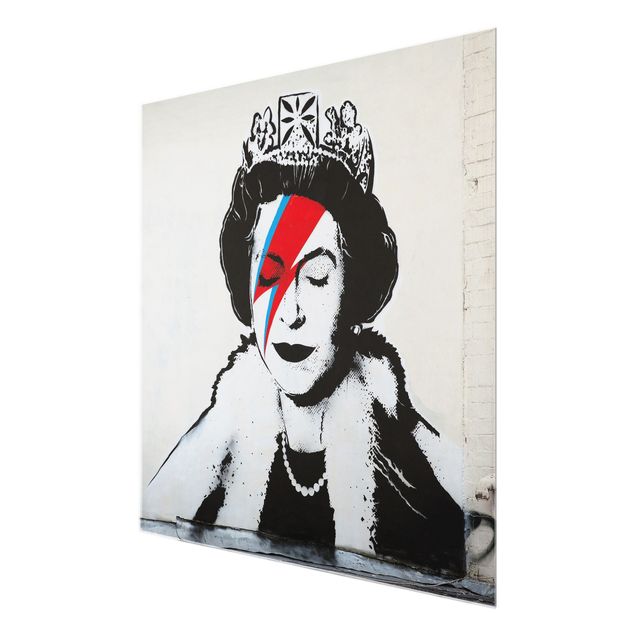 Wanddeko über Bett Queen Lizzie Stardust - Brandalised ft. Graffiti by Banksy