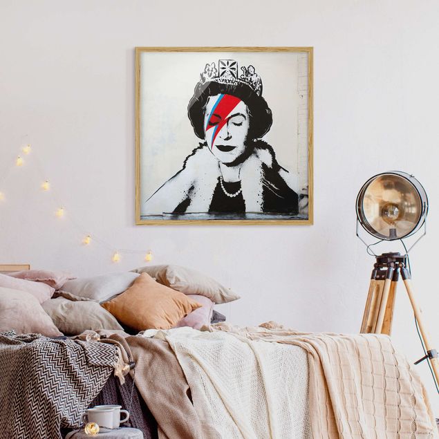 Wanddeko Schlafzimmer Queen Lizzie Stardust - Brandalised ft. Graffiti by Banksy