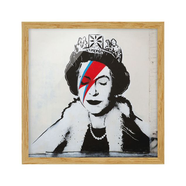 Wanddeko Büro Queen Lizzie Stardust - Brandalised ft. Graffiti by Banksy
