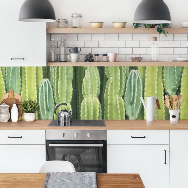 Wanddeko grün Kaktus Wand