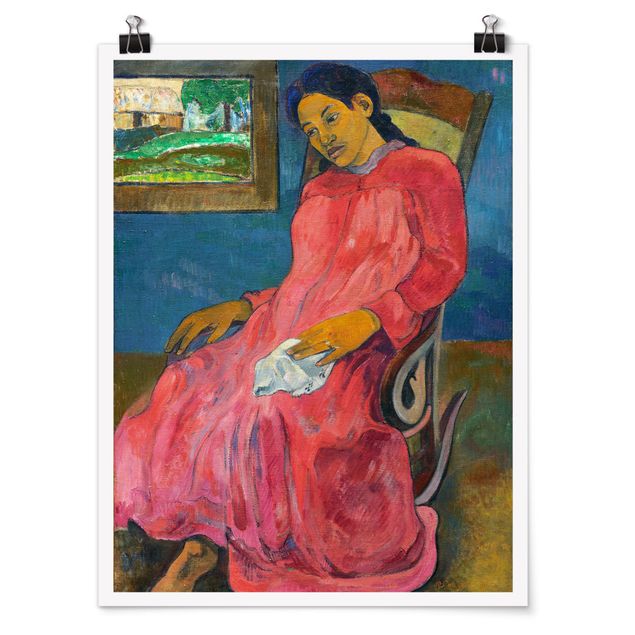 Wanddeko Esszimmer Paul Gauguin - Melancholikerin