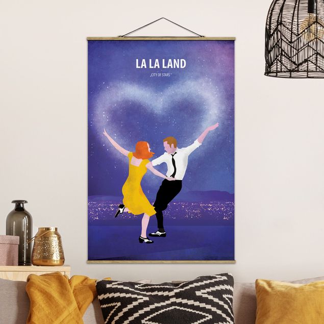 Wanddeko blau Filmposter La La Land