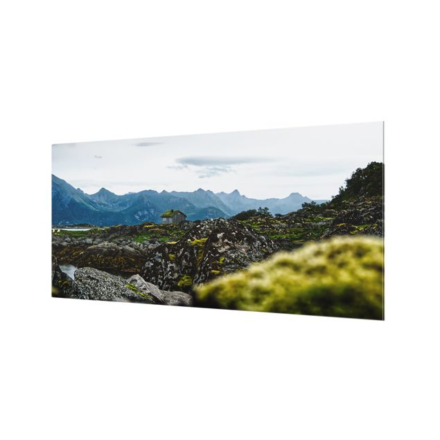 Wanddeko Fotografie Einsame Hütte in Norwegen