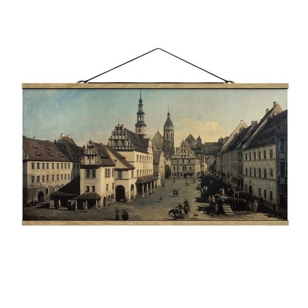 Wanddeko Architektur Bernardo Bellotto - Der Marktplatz in Pirna