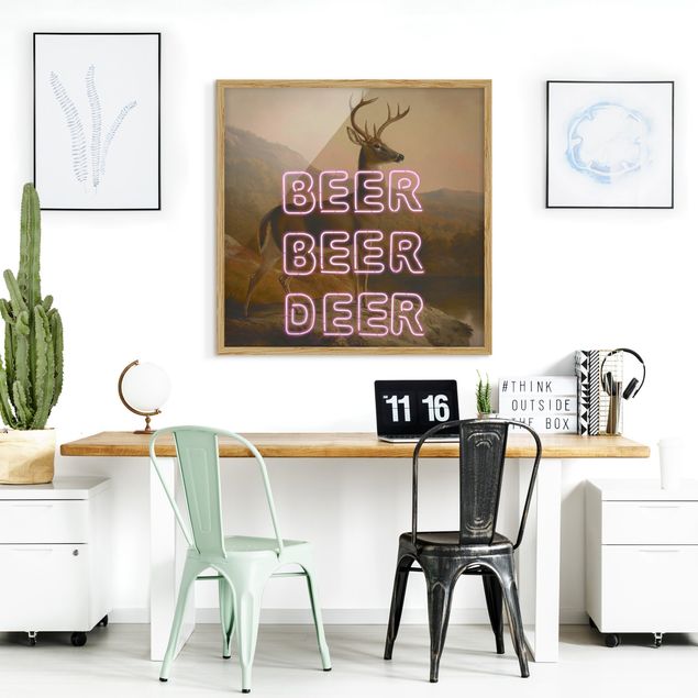 Wanddeko Schlafzimmer Beer Beer Deer