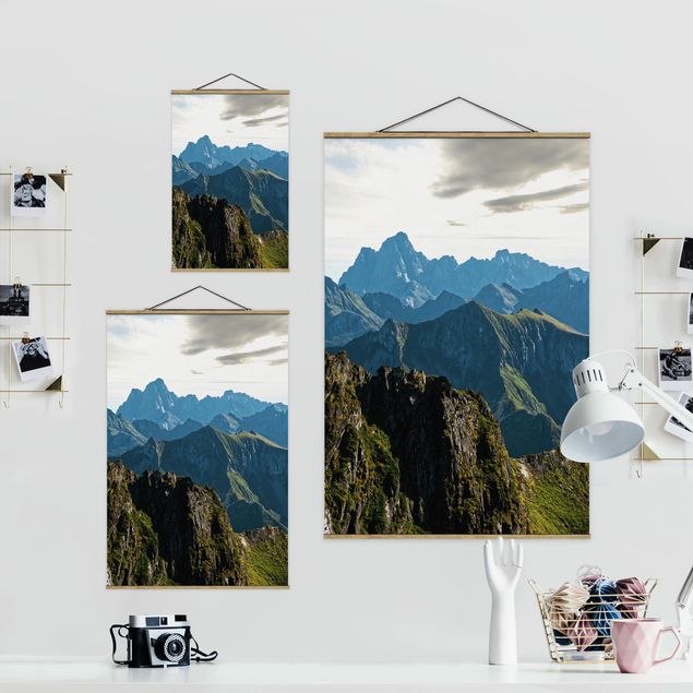Wanddeko Büro Berge auf den Lofoten