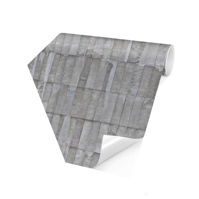 Wanddeko grau Beton Ziegeltapete