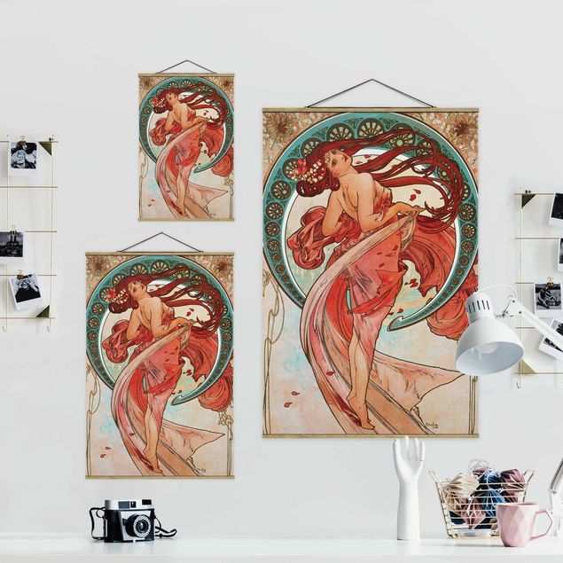 Wanddeko Büro Alfons Mucha - Vier Künste - Der Tanz