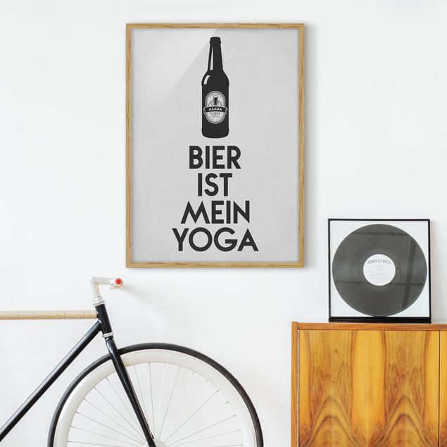 Wanddeko Schlafzimmer Bier Ist Mein Yoga
