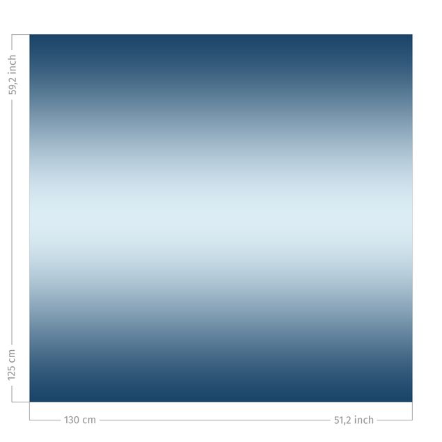Wanddeko Wohnzimmer Blauer Horizontaler Farbverlauf
