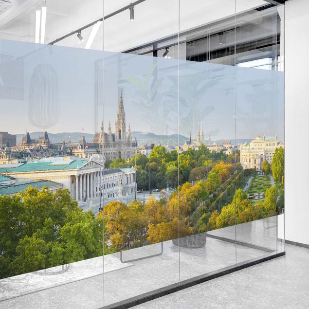 Wanddeko Flur Blick über Wien