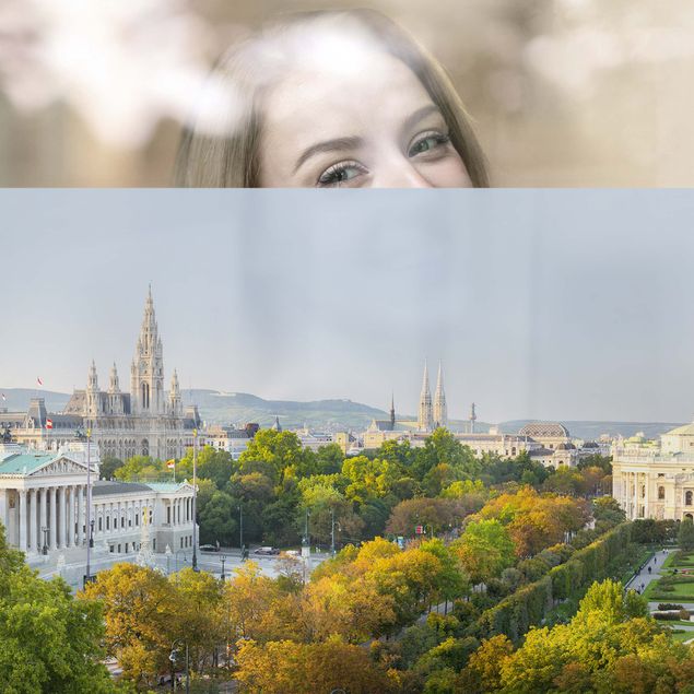 Wanddeko Erde Blick über Wien