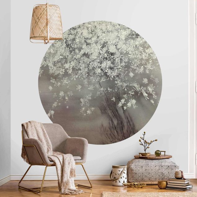 Wanddeko Schlafzimmer Blühender Baum
