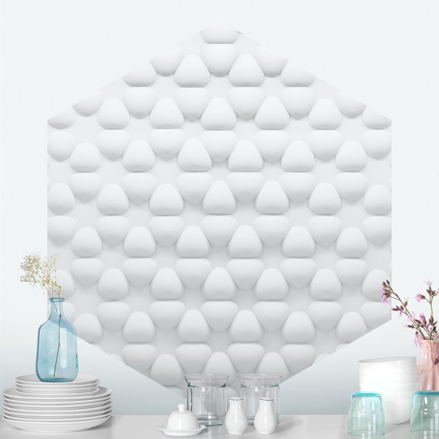 Wanddeko Schlafzimmer Blütenmuster in 3D