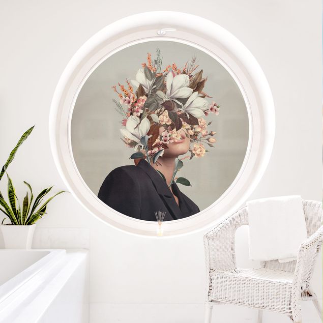 Deko Blume Blumen Porträt - Beige Magnolien