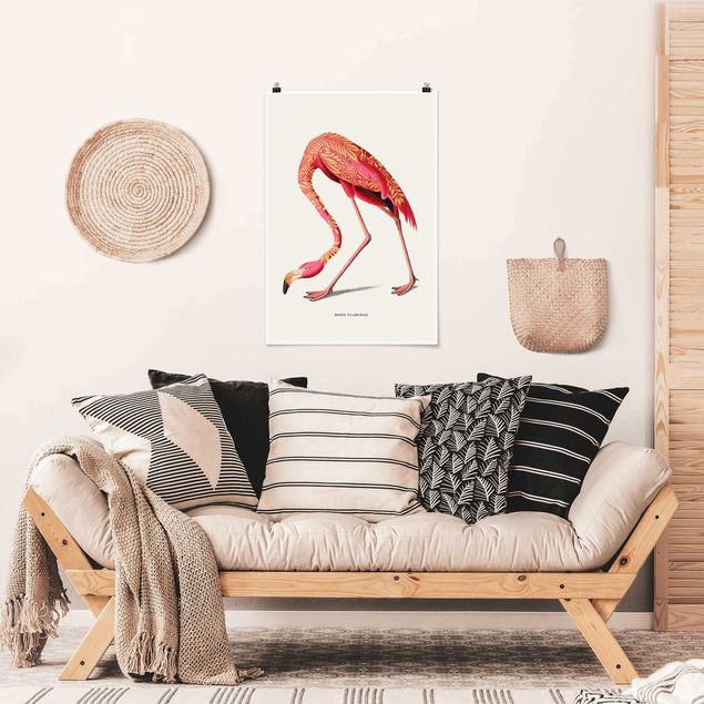 Wanddeko Büro Boho Vogel - Flamingo