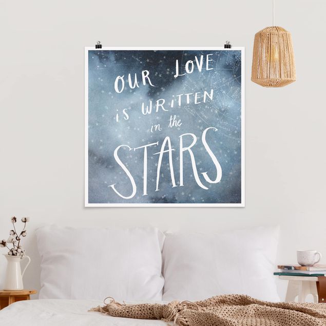 Wanddeko Schlafzimmer Himmlische Liebe - Sterne
