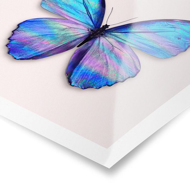 Wanddeko Flur Holografischer Schmetterling