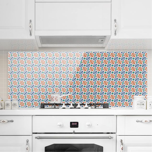 Küche Dekoration Alhambra Mosaik mit Fliesenoptik
