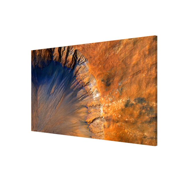 Wanddeko Esszimmer NASA Fotografie Marskrater