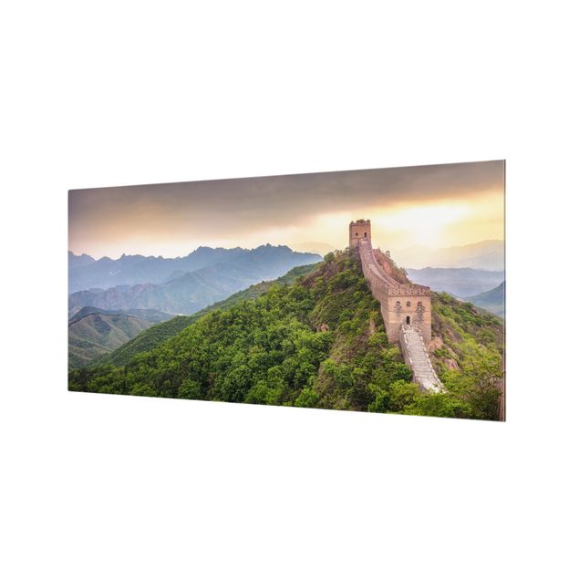 Wohndeko Landschaftspanorama Die unendliche Mauer von China